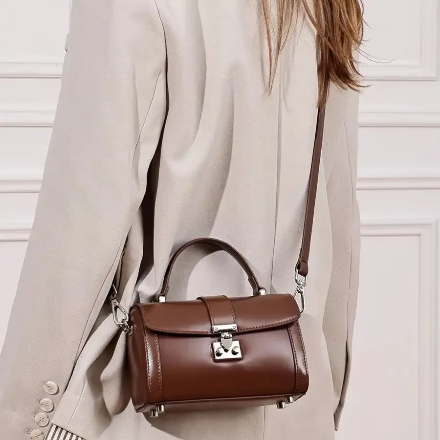 sacs à main de luxe en cuir véritable de vache pour femmes, sacs à bandoulière, sacs à main pour femmes, nouveau sac à la mode, nouveau petit sac de luxe