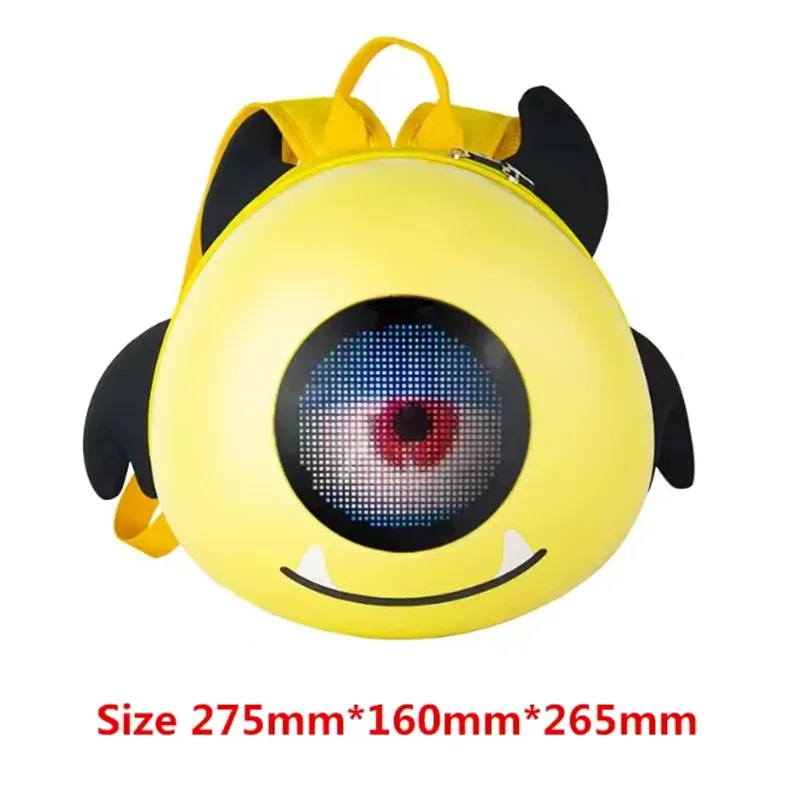 led moto rider sac à dos yeux lueur modèle fibre de carbone texture casque locomotive sac à dos sac d'école moto sac à dos pour ordinateur portable