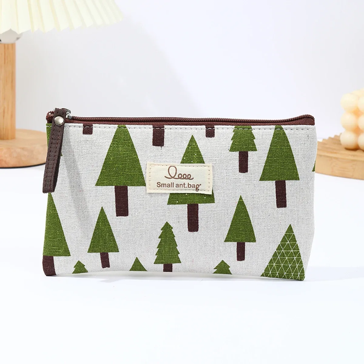 trousse de maquillage grande capacité en toile, sac de rangement portable pour soins de la peau, trousse à crayons étudiant dessin animé, portefeuille, trousse à cosmétiques