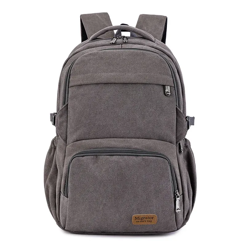 nouveaux hommes rétro sac à dos décontracté simple toile grande capacité sac à dos unisexe en plein air voyage sac à dos étudiant sac d'école durable