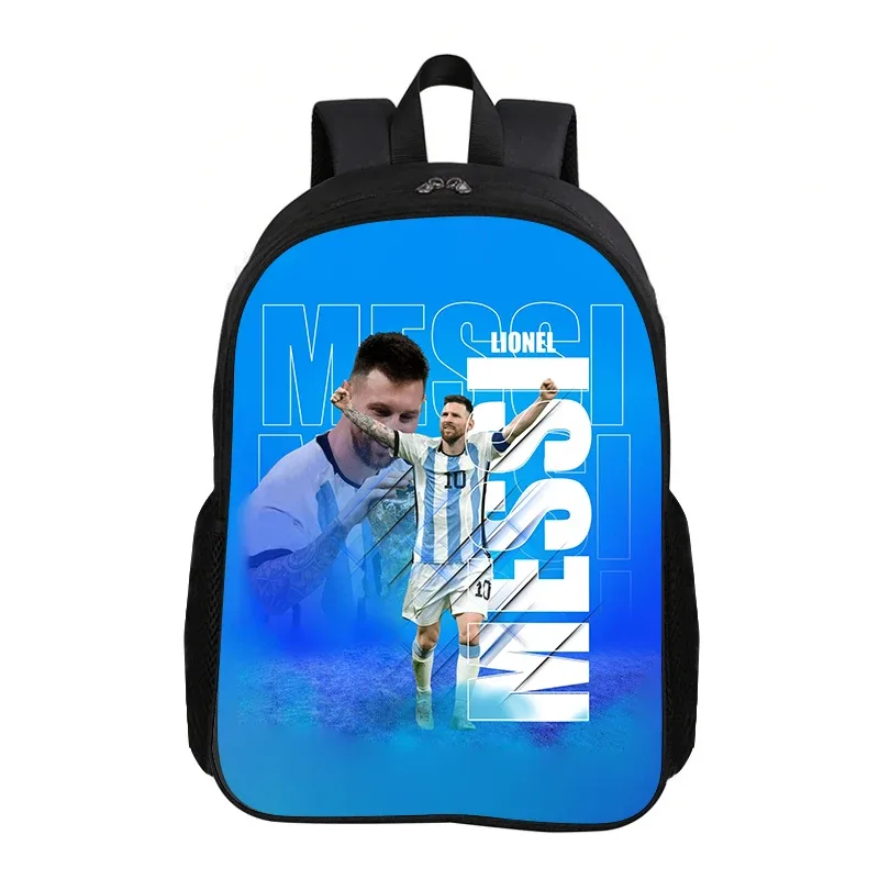 sac à dos m-messi pour l'école et les voyages, sac à dos de sport pour enfant, sac à dos de football pour enfant, sac à dos de star du football, cadeau