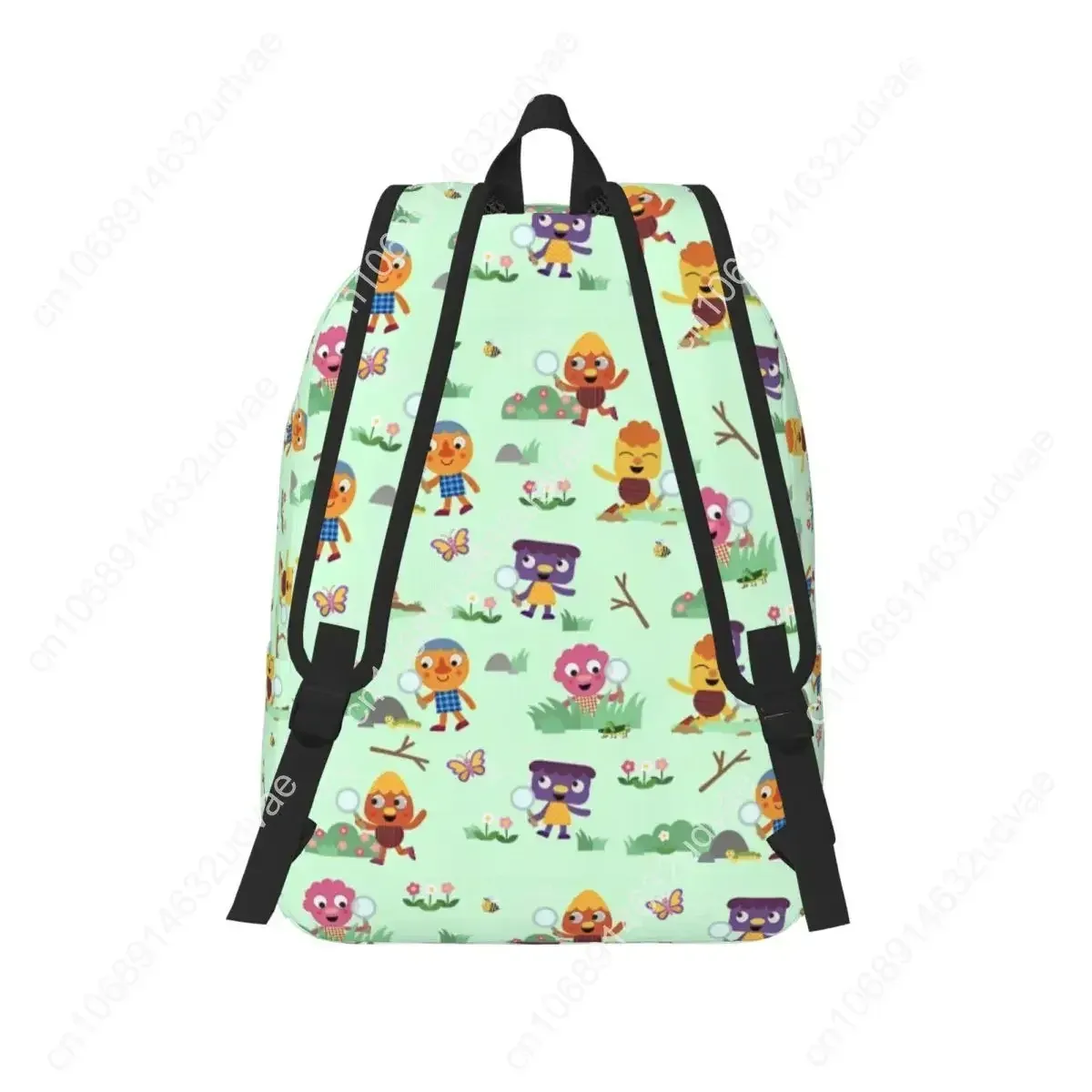 sac à dos micro super simple noodle & pals, idéal pour l'école, la randonnée, les voyages, avec motifs de comptes-rendus et de plantes, sac à dos de jour pour hommes, femmes et étudiants, sac à bandoulière