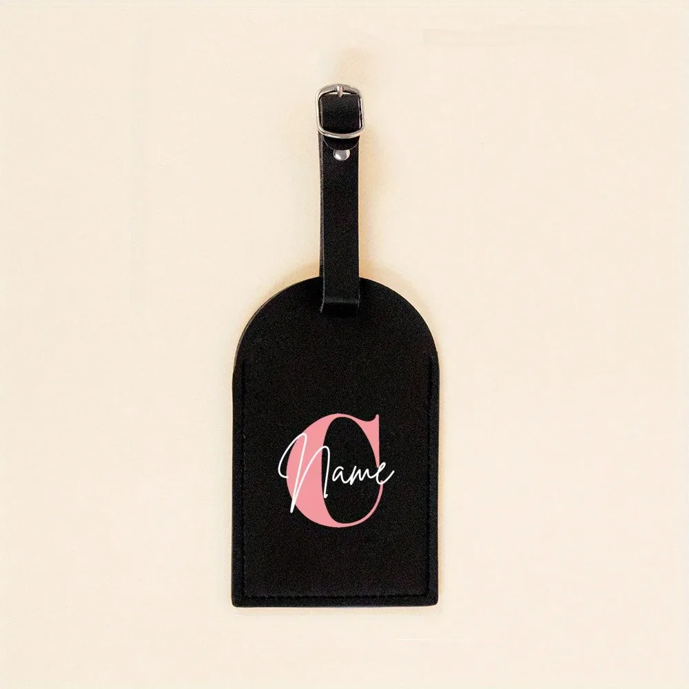 étiquette de bagage monogrammée pour valise, sac à main, étiquette de sac de voyage, étiquette avec initiales et nom, cadeau personnalisé