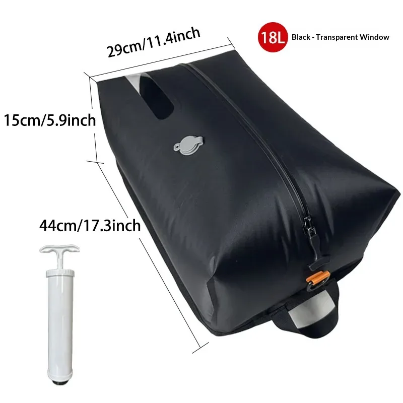sacs de compression sous vide portables pour les voyages, sacs gain de place avec pompe manuelle, organisateur de vêtements étanche pour valise et sac à dos