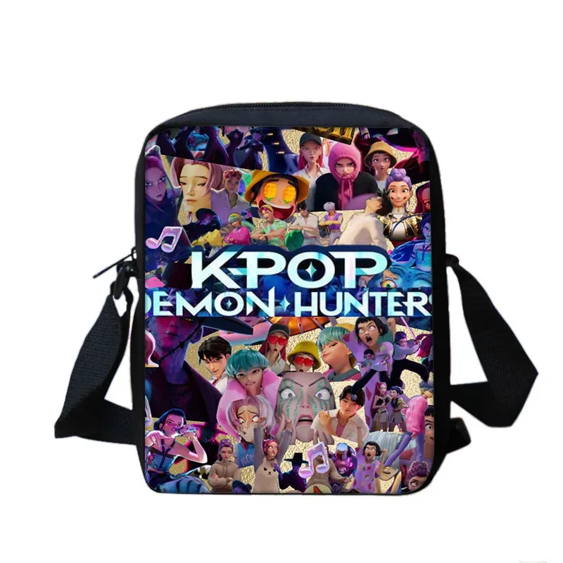 sac à bandoulière pour enfants, avec motifs de dessins animés, bretelles réglables, fermeture à glissière sécurisée, sac léger à porter à l’épaule pour garçons et filles.