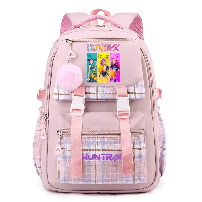 sac à dos d'étudiant k-pop demon hunters, cartable de grande capacité pour adolescents, sac à dos de voyage pour ordinateur portable pour femmes, cadeau