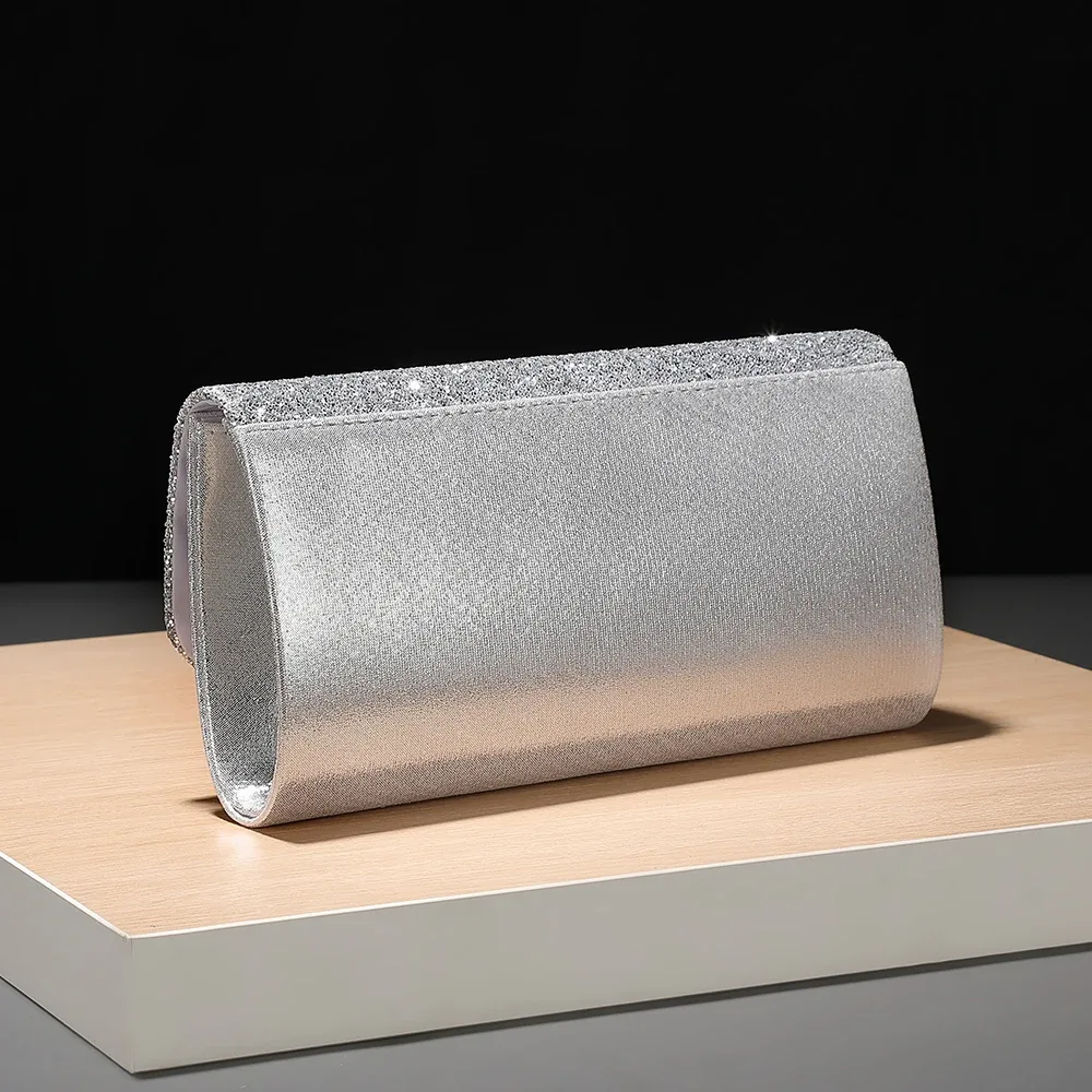 nouveau sac de soirée en sequins métalliques - élégant sac à main de style féminin pour banquet et soirée - sac à bandoulière à chaîne tendance