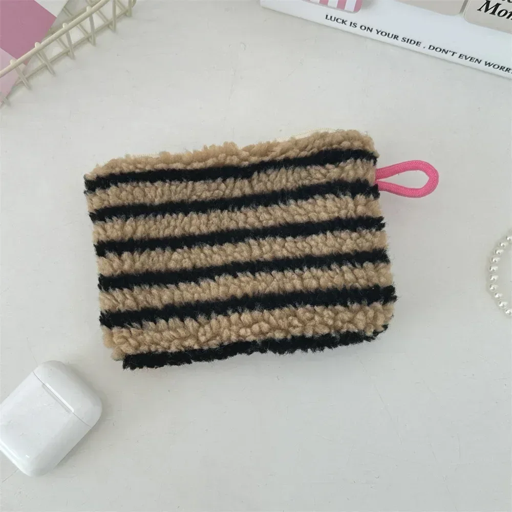 coeur imprimé mignon petit rouge à lèvres sac cosmétique voyage maquillage organisateur toilette sac de rangement pochette porte-carte sac à main sacs