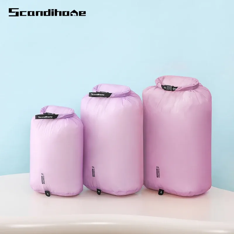 sac sec ultraléger et étanche, pochette de rangement de voyage, organisateur de vêtements, cube d'emballage à compression pour camping randonnée natation