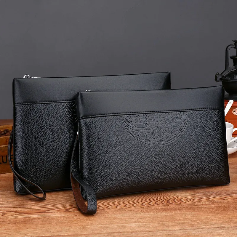 sac à main de luxe pour hommes, enveloppe décontractée, pochette de grande capacité, sac sous les bras pour hommes, nouvelle collection