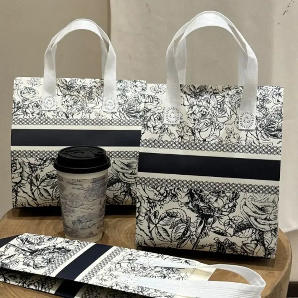 Sac d'emballage de thé au lait en tissu non tissé réutilisable, couvercle de tasse isolé de voyage, sac fourre-tout à café en papier d'aluminium, 10 pièces
