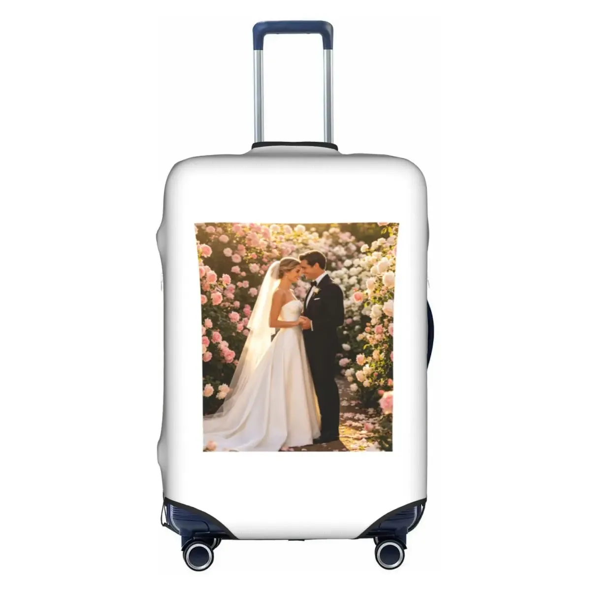 housse de bagage personnalisée avec logo, élastique, avec votre design, housse de protection pour valise de voyage, convient aux valises de 18 à 32 pouces