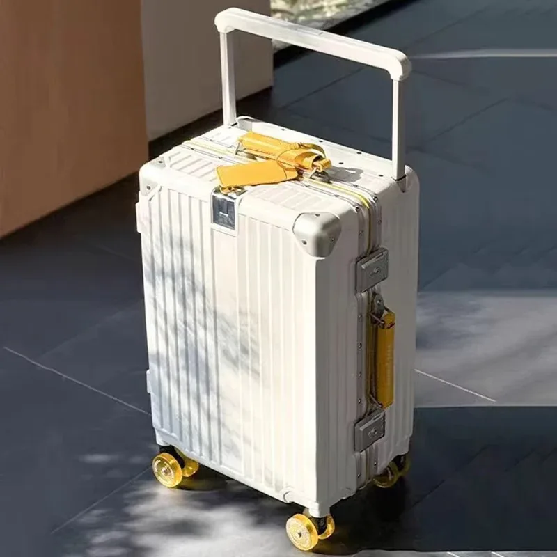 colenara bagages sac de voyage 20 "24" 26 "28" 30 pouces grande capacité boîtier de chariot abs + pc boîte d'embarquement valise à cadre en aluminium