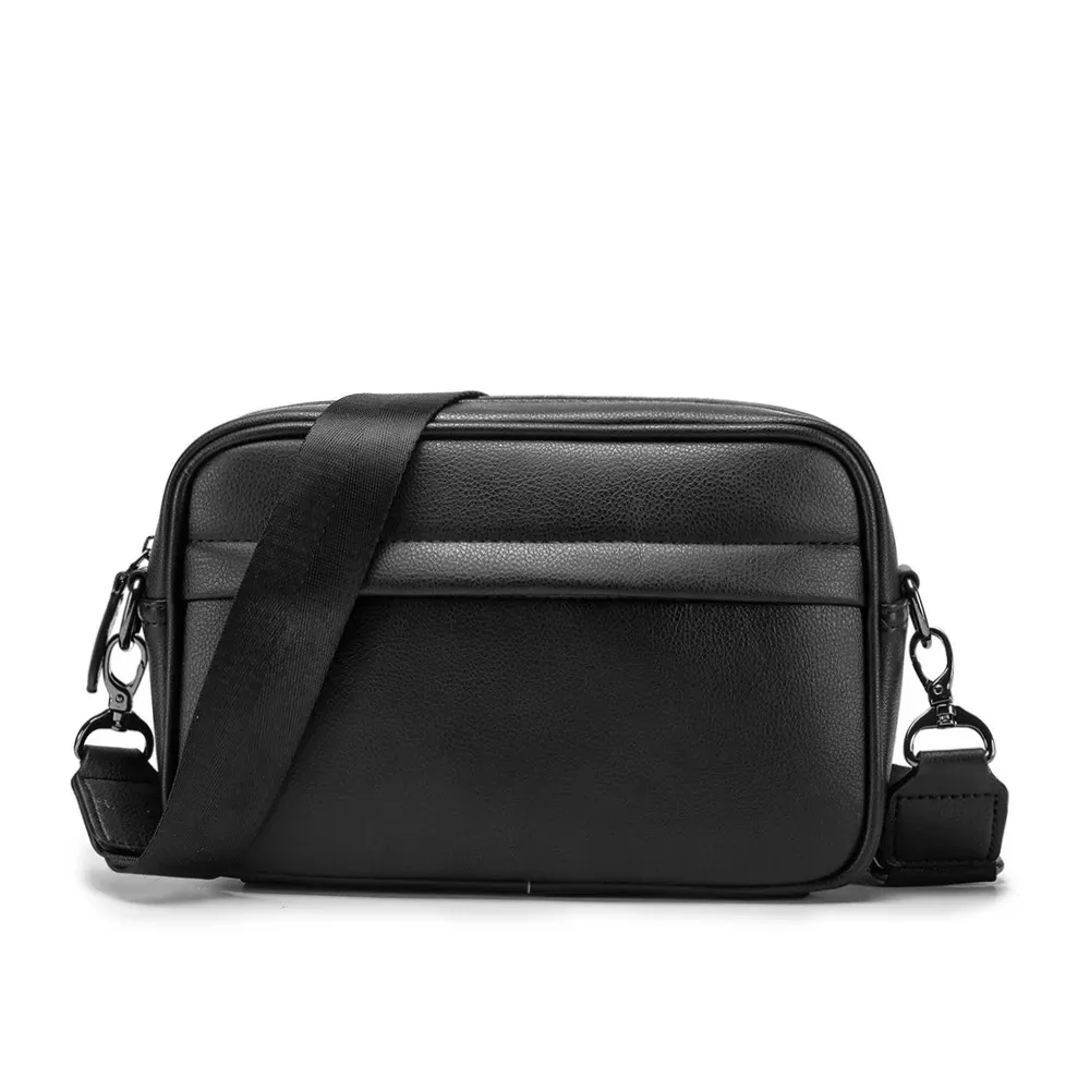 décontracté solide hommes sac à bandoulière sac de messager hommes en cuir pu bandoulière sacs à bandoulière mâle sac à main sacs bandoulière ba