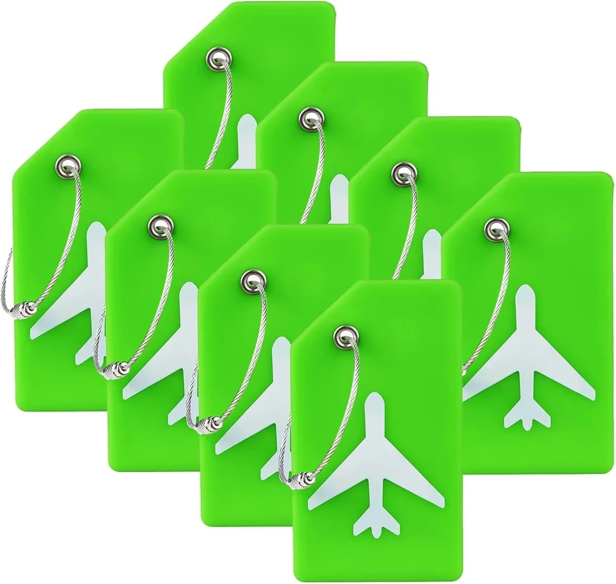 étiquette bagage silicone motif avion blanc fond noir couleur multiple reconnaissance facile information personnelle protection usage voyage