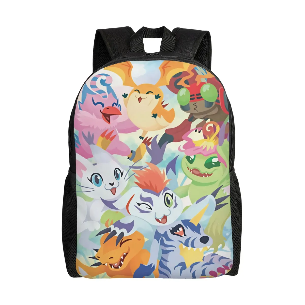 sac à dos digimon, sacs à dos de trekking pour garçons et filles, grands sacs personnalisés pour le lycée, joli sac à dos