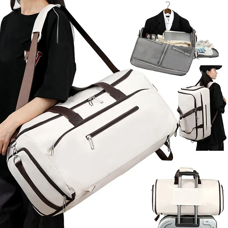 sac de voyage pour hommes, sac de sport avec chaussures, sac d'entraînement, sac de week-end, randonnée en plein air, natation, sport, fitness
