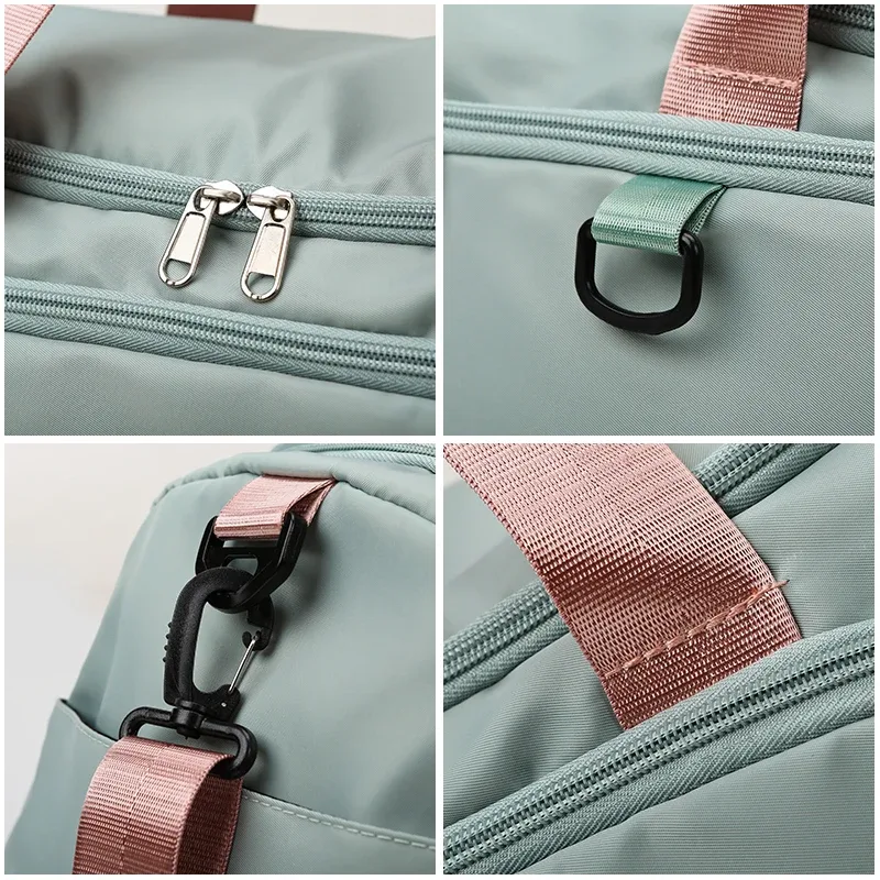 sac de sport pour hommes, sac de sport pour femmes, sac sec et humide, sac à main, sangle d'épaule de natation, sac d'entraînement physique du week-end, logo personnalisé imprimé nom