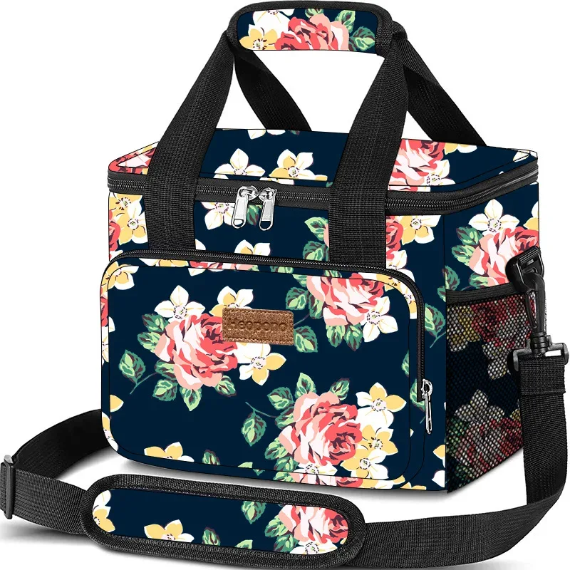 sac isotherme de 15 l en tissu oxford pour femme, sac à bandoulière portable pour aliments, sac isotherme pour adulte