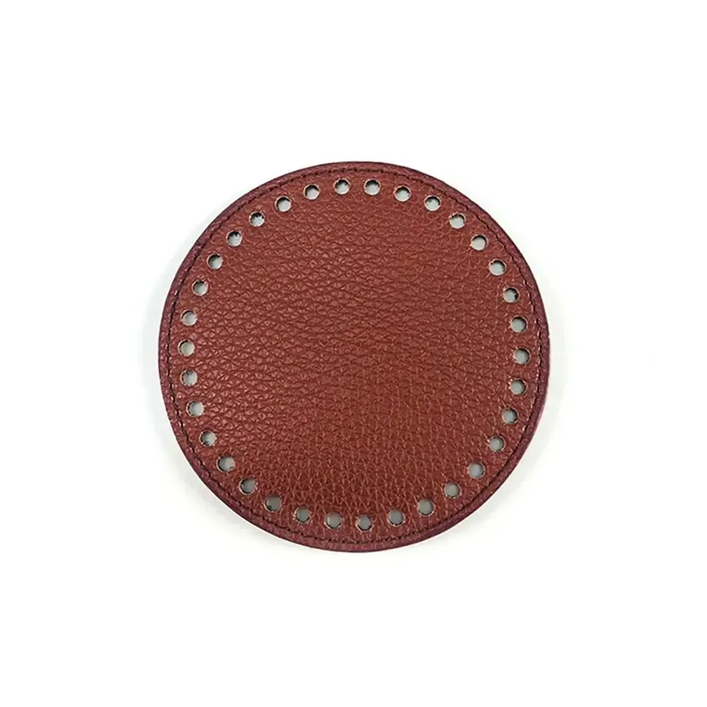 pièces de sac en cuir faites à la main, fond de sac rond, accessoires de bricolage, sacs à bandoulière initiés, nouveau, 12cm