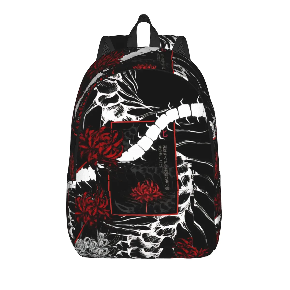 sac à dos tendance halloween tokyo ghoul kaneki, design harajuku, sac à dos de voyage robuste à bandoulière