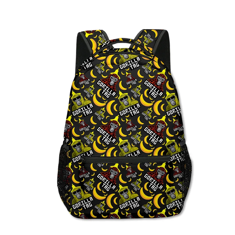sac à dos tendance et amusant pour étudiants, avec impression 3d de gorille, en tissu oxford imperméable, pour garçons/filles, sacs à dos de voyage