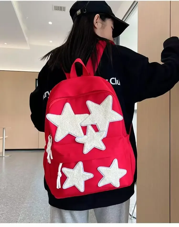 sac à dos mignon, sac à dos fait maison, sac à dos polyvalent pentagramme, sac à dos pour étudiante, sac à dos pour fille branchée, sac à dos pour lycéenne