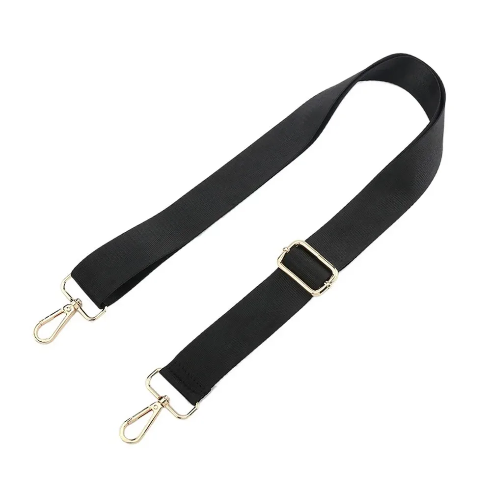 ceinture sac bandoulière nylon boucles dorées noir mat réglable voyage transport sac bandoulière remplacement accessoire