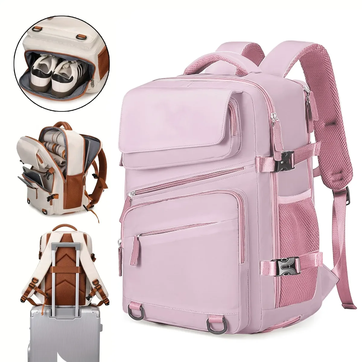 sac à dos d'affaires pour hommes et femmes, sac à dos extensible de grande capacité, sac à dos pour ordinateur, sac à dos, sac de voyage