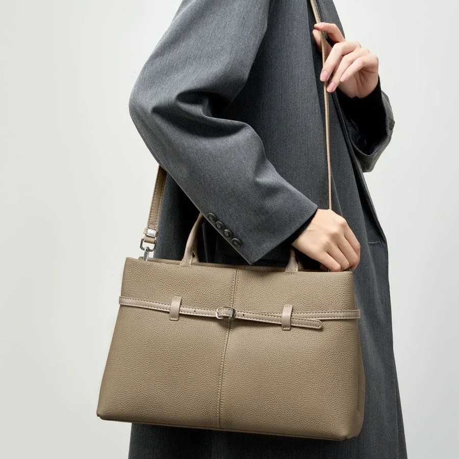 sacs pour femmes 2026 – sac fourre-tout d'épaule en cuir véritable grande capacité, inspiré des créateurs, idéal pour le bureau et les trajets quotidiens – sacs à main de luxe pour femmes