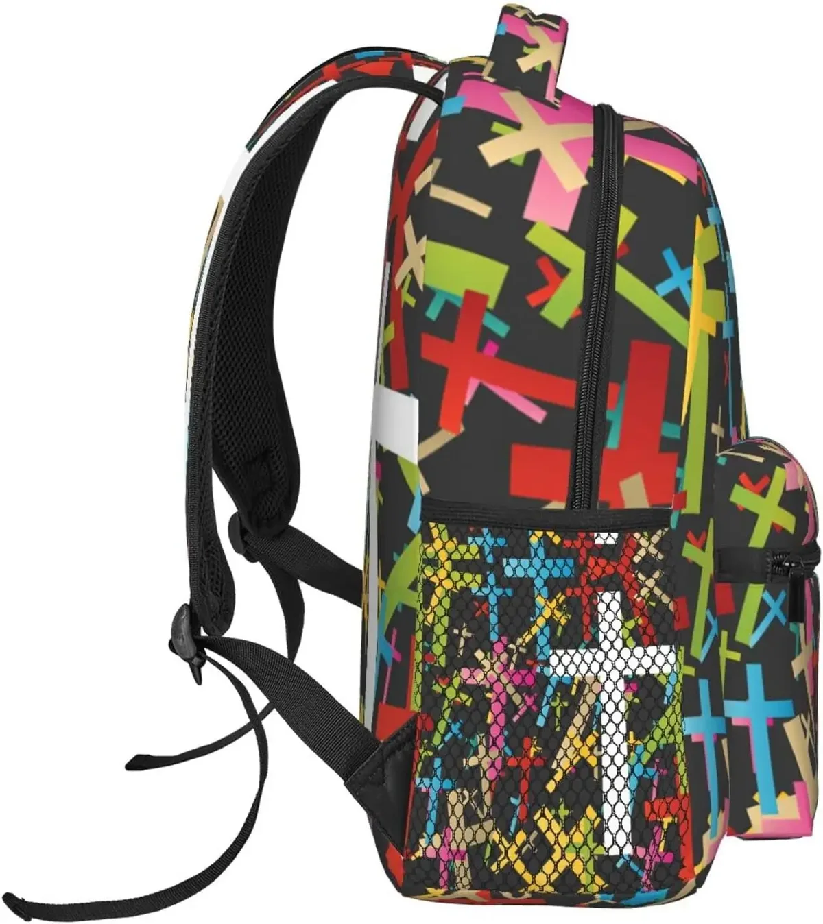 sac à dos en croix de jésus pour hommes et femmes, sac à livres léger, sac à dos pour ordinateur portable, voyage chrétien, mode