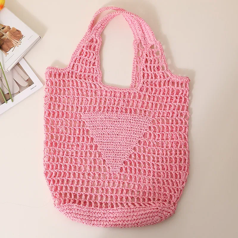 sac fourre-tout de plage en raphia personnalisé, sac de paille personnalisé, sac fourre-tout de plage, fourre-tout tissé initial personnalisé, cadeau personnalisé, sac de voyage d'anniversaire