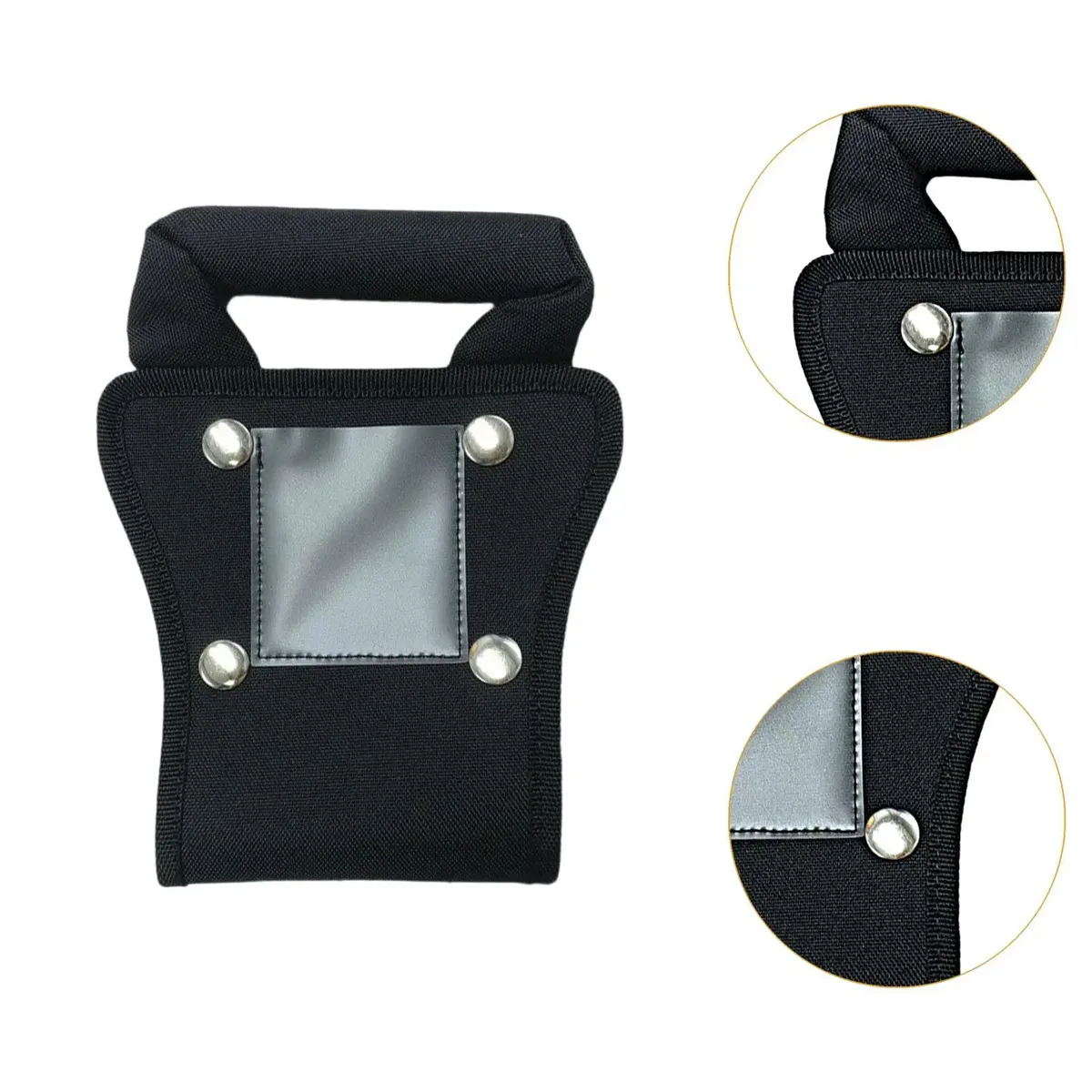 poignée bagage extension cuir pu noire facile installation voyage déplacement camping activité plein air fente carte identification rapide confort main