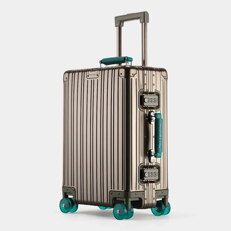 nouveau bagage tout en alliage de magnésium 100% valise à main de grande capacité de 28 pouces taille de cabine de 20 pouces avec verrouillage par mot de passe