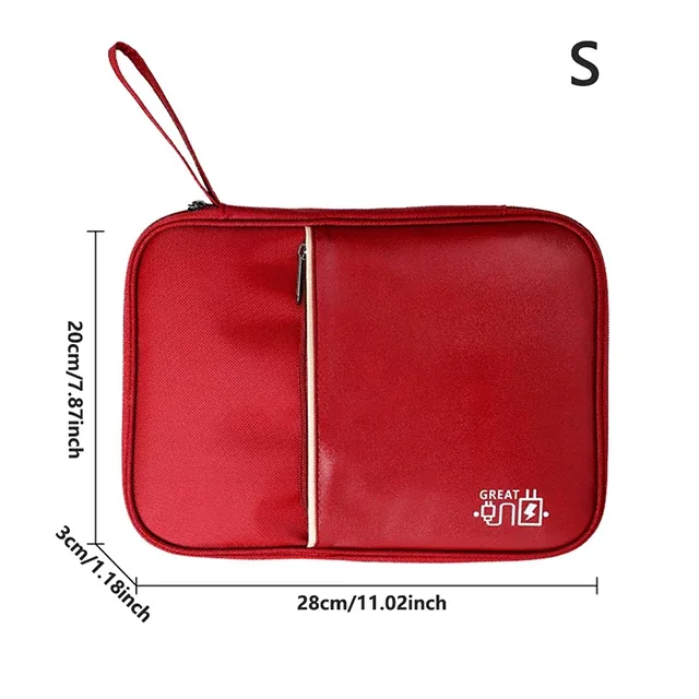 sac de rangement de câbles de données portables, chargeur usb numérique, fil d'écouteurs, boîte de rangement de batterie externe, kit de voyage, pochette de rangement