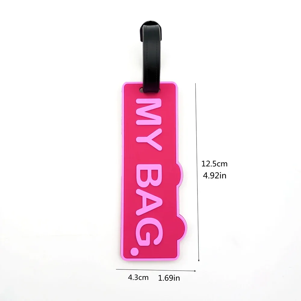 pendentif d'étiquette de bagage de lettre minimaliste, étiquette de bagage d'aéroport de voyage, étiquette d'identification anti-perte, étiquette de nom de bagage, mâle et 600, 1pc