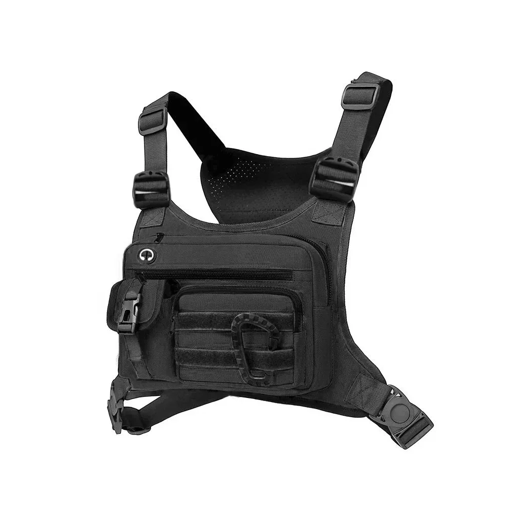 sac de poitrine tactique pour hommes, edc, antivol, imperméable, sac bandoulière, sac de poitrine pour le cyclisme, la course à pied, les activités de plein air, sac bandoulière