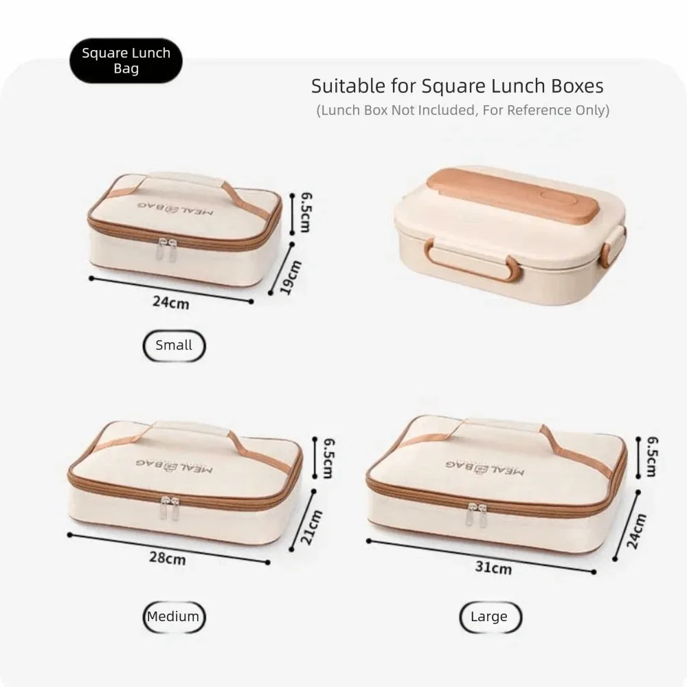 nouveau sac de rangement de boîte à déjeuner en papier d'aluminium, sac d'isolation thermique isolé oxford, sac thermique de grande capacité pour aliments, pique-nique