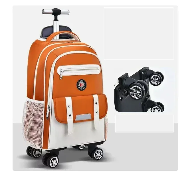 valise à roulettes pour adolescentes, sac à dos à roulettes pour l'école, sac à roulettes de voyage, sac à dos à roulettes pour voyager