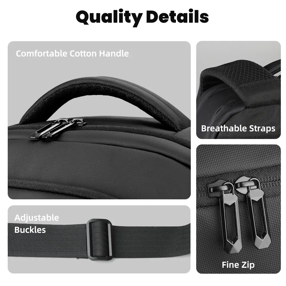 heroic knight business sac à dos pour homme grande capacité 17 pouces sac à dos pour ordinateur portable usb sac à dos de voyage étanche sacs d'école pour homme