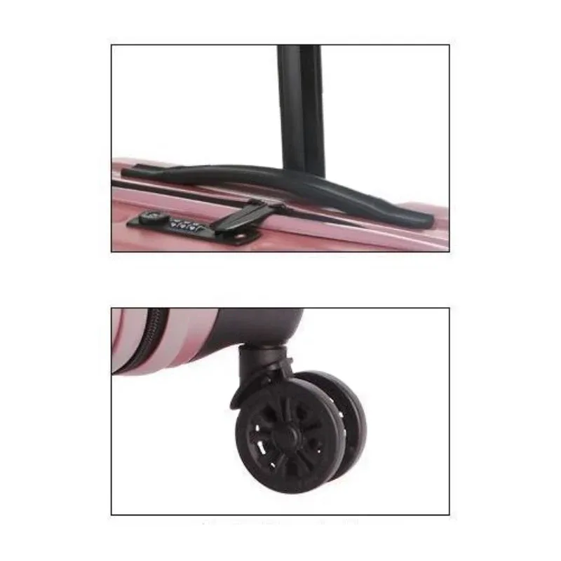 valise pc marbrée noir roues spinner légères bagages main format 18 pouces voyage business