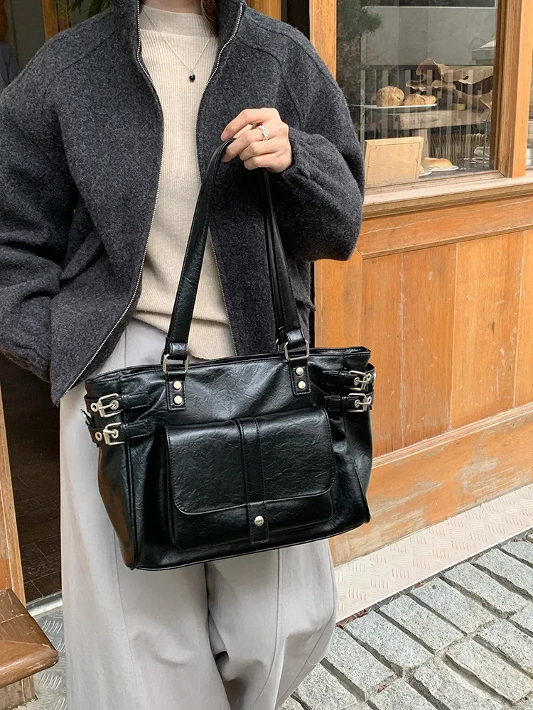 sacs à main pour femmes rivet, grande capacité, cuir pu de haute qualité, sacs à bandoulière pour femmes, sacs à main pour femmes pour les trajets quotidiens, grand sac à main pour femmes