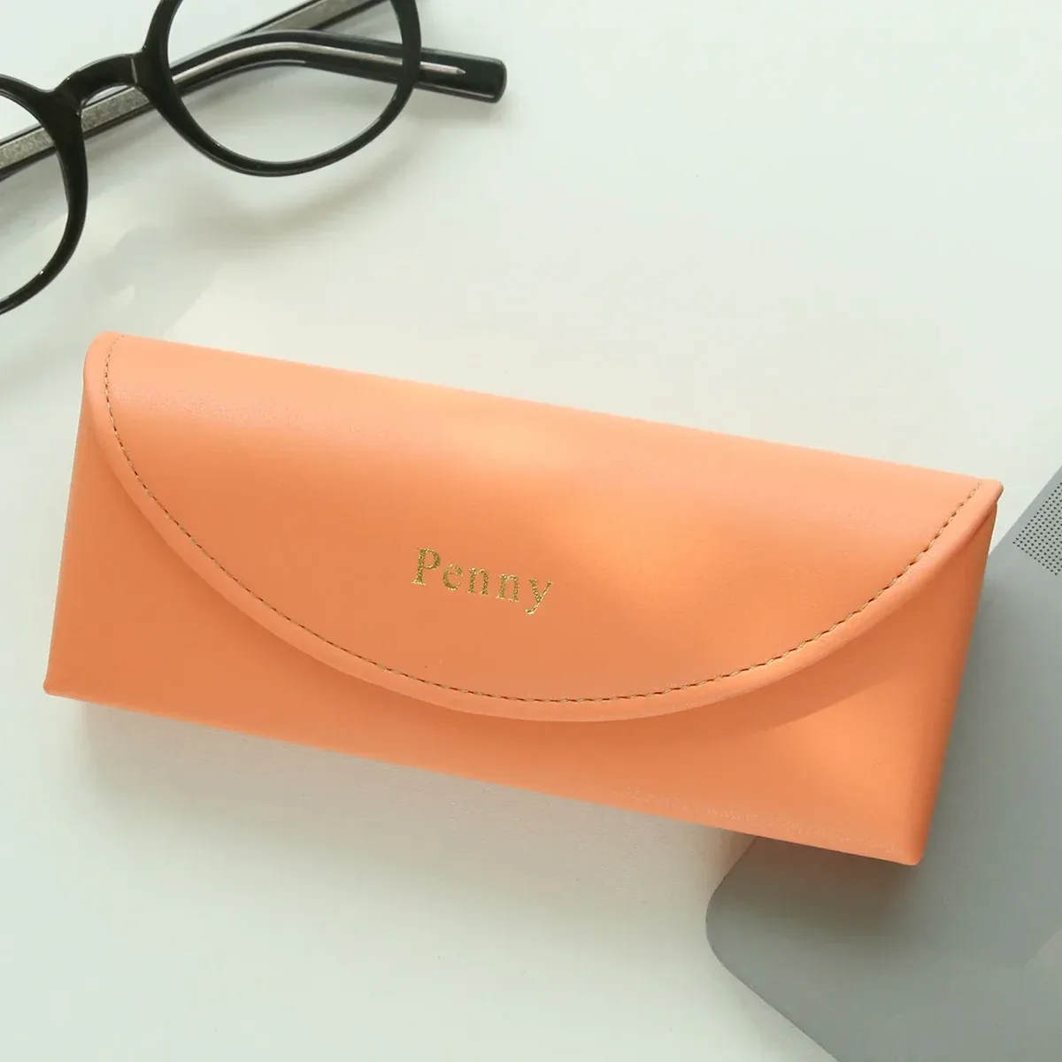 étui à lunettes personnalisé en cuir, étui portable pour lunettes de soleil, logo personnalisé, boîte de rangement pour lunettes, housse de protection anti-chute pour lunettes