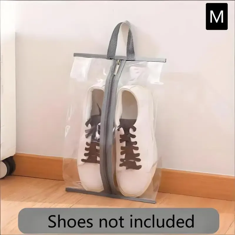 sacs de rangement pour chaussures, imperméables, 8 pièces, en matériau transparent, pour le voyage et la maison, protège les chaussures et les pantoufles du poussière