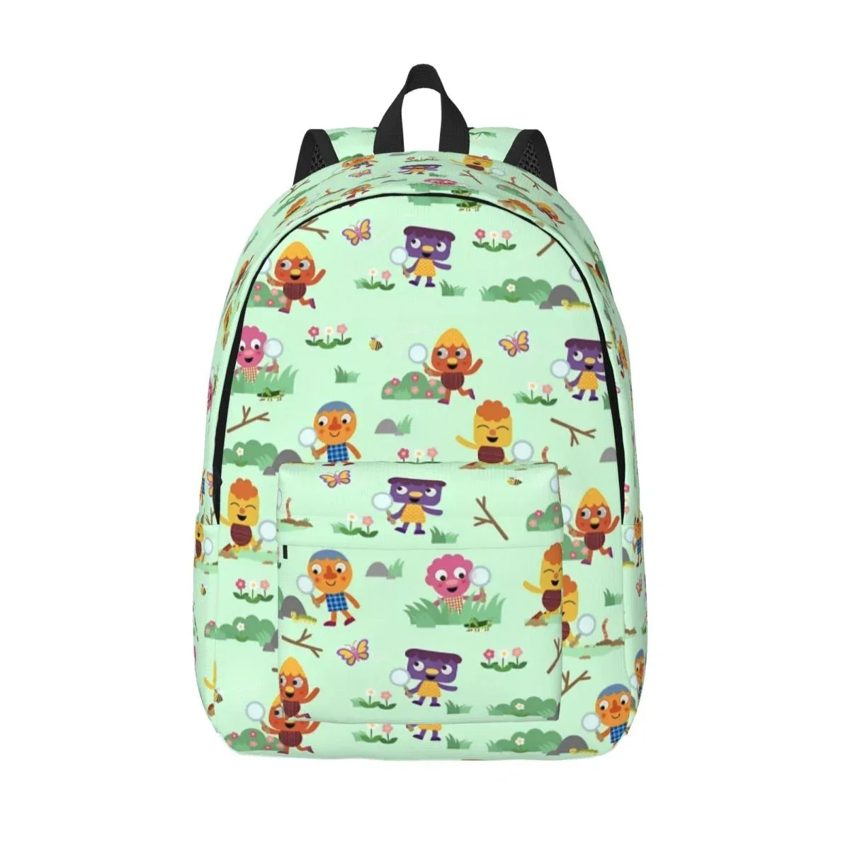 nrellux & pals-sac à dos en toile avec poche pour homme et femme, micro sac à dos super simple et cool, sacs de voyage pour pépinière, sac à dos pour chansons, sac à dos universitaire