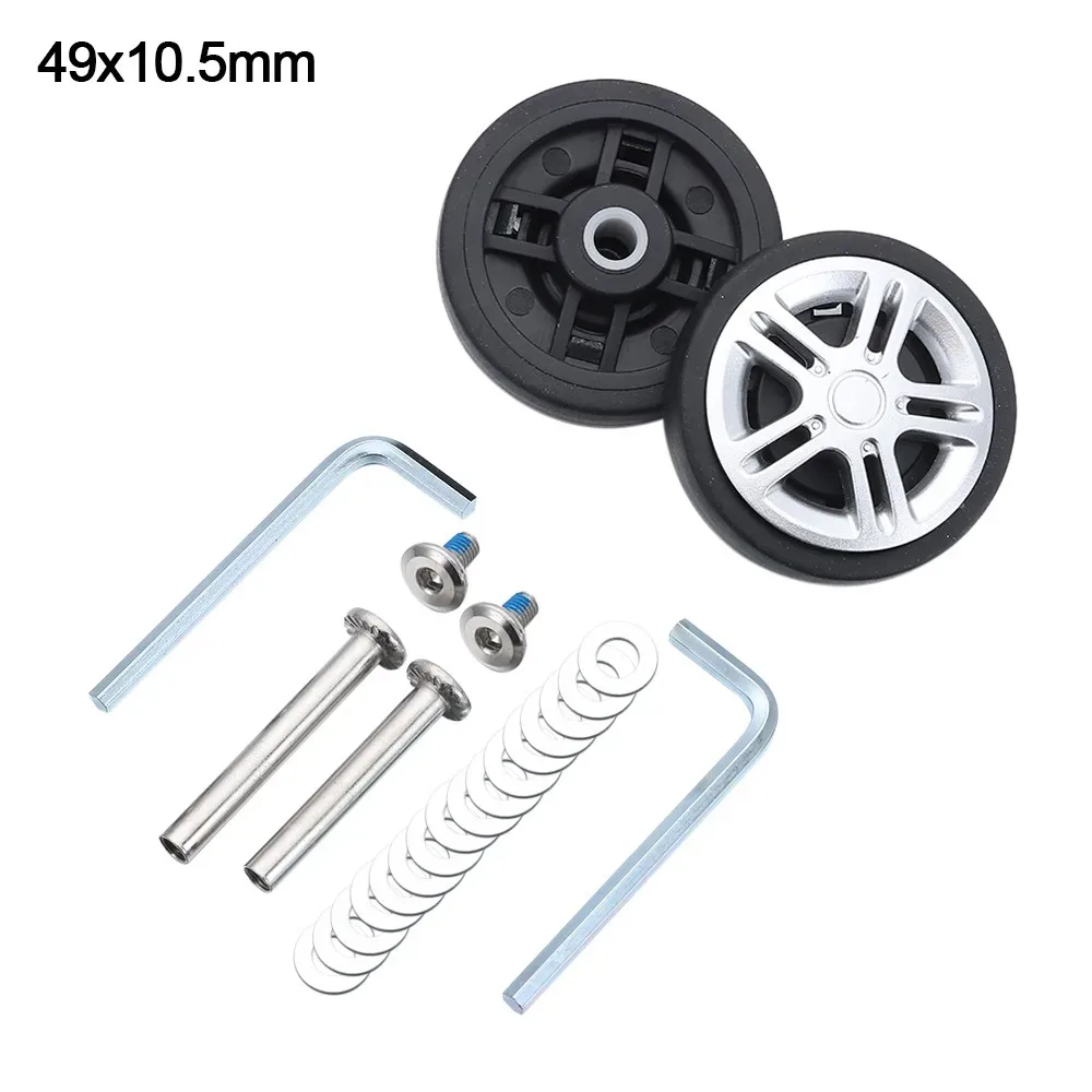 roues de remplacement universelles pour valise, résistantes à l'usure, silencieuses, avec vis, roues de bagages de voyage, accessoires de bagages