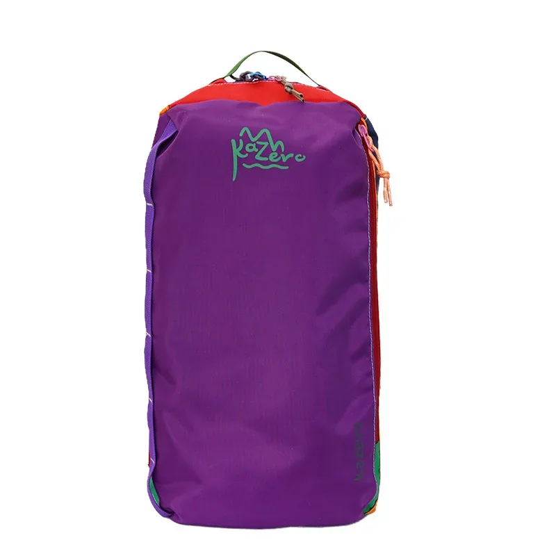 nouveau sac à dos de voyage sportif décontracté bicolore pour l'extérieur, léger, en nylon, unisexe, polyvalent, tendance, pour les loisirs, capacité inférieure à 20l