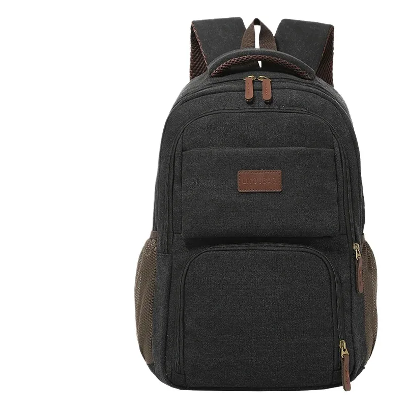 sac à dos pour hommes à la mode sac à dos en toile décontracté haut de gamme pour femmes sac à dos pour ordinateur portable de grande capacité cartable simple et durable
