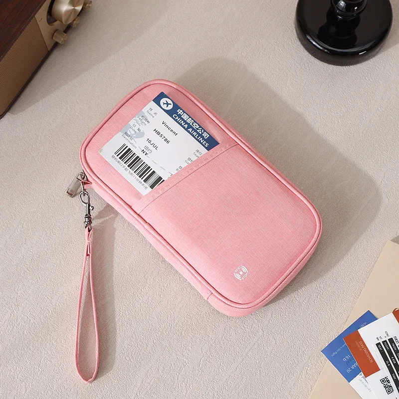 portefeuille porte-passeport bloquant rfid, organisateur de documents de voyage familial avec emplacements pour cartes de crédit, sac essentiel sécurisé pour les voyages