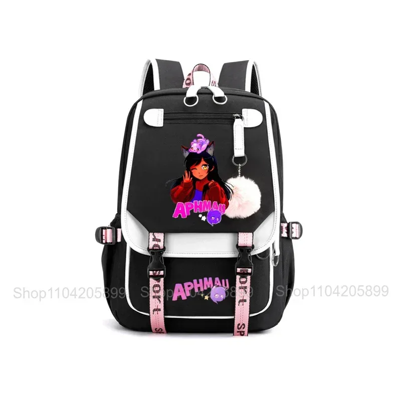 sac à dos aphmau anime pour adolescents, sacs à livres tendance pour la rentrée scolaire, sac à dos pour ordinateur portable pour étudiants